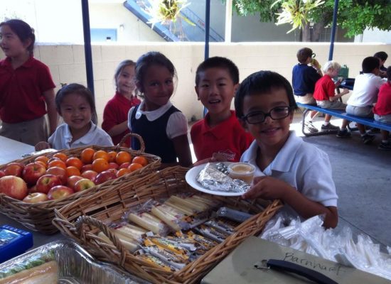 Barnhart Students at Lunch